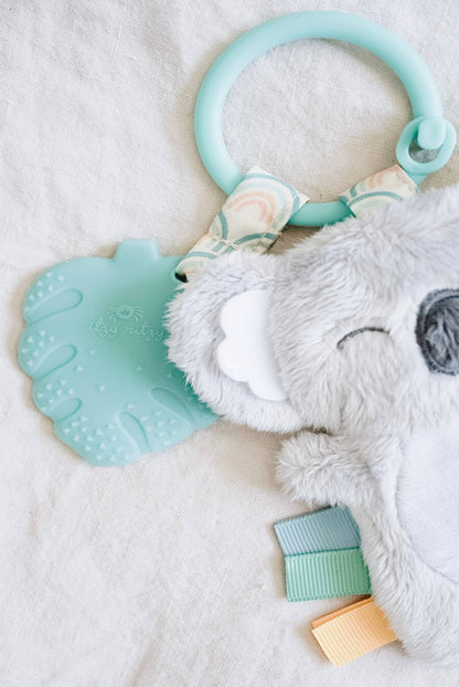 Itzy Pal™ Plush + Teether: NEW Mushroom