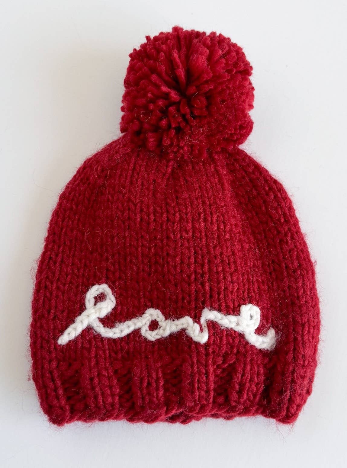 Love Hat Baby Kid Valentine Holiday Red Heart Beanie: XS; 3-6M