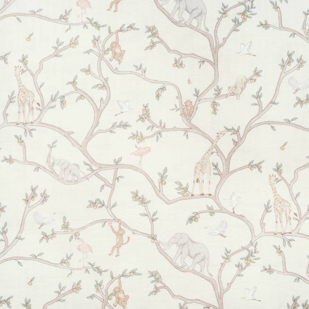 Animal Parade Swaddle - Ivory