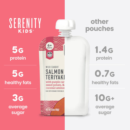 Salmon Teriyaki Baby Food (6 Pouches)