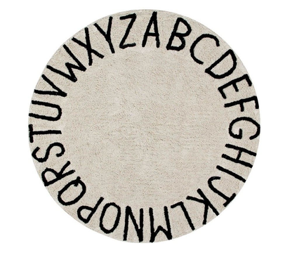Round Abc Natural-Black: 5'