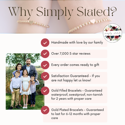 Tiny Heart Mother Daughter Matching Bracelets