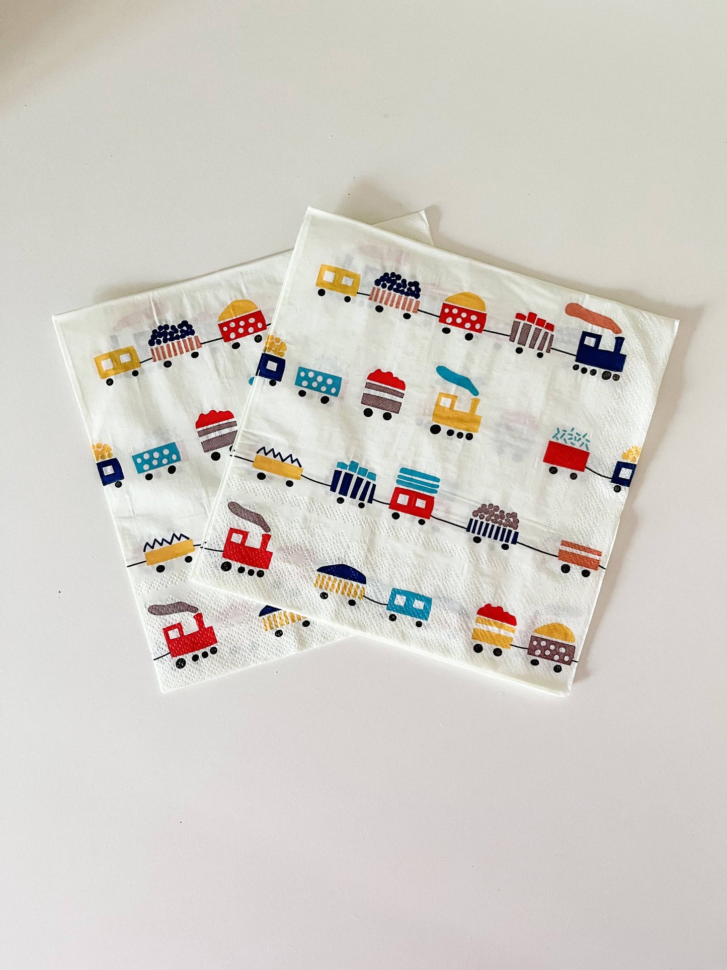 Train Napkins Large