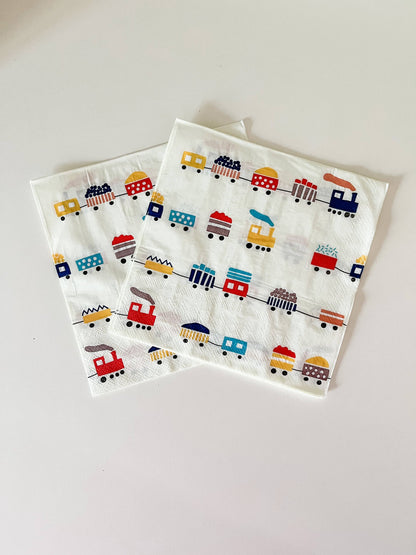 Train Napkins Large