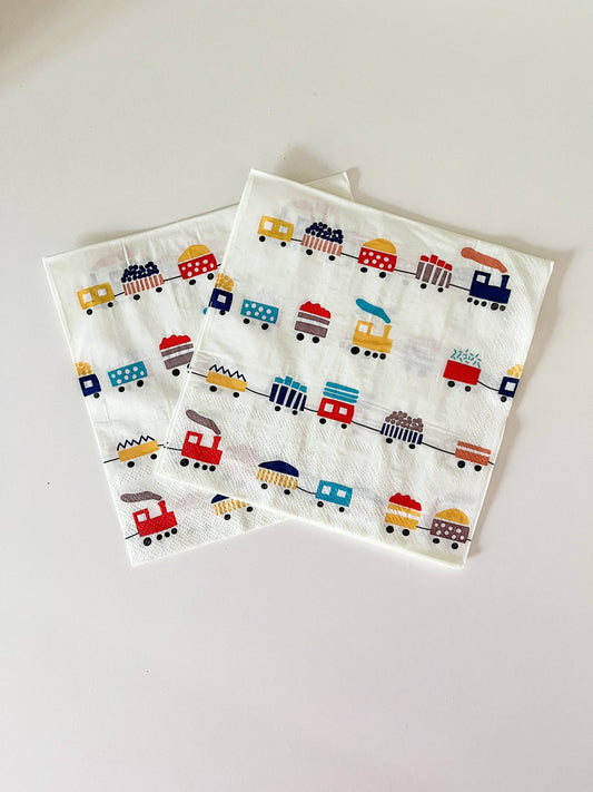 Train Napkins Large
