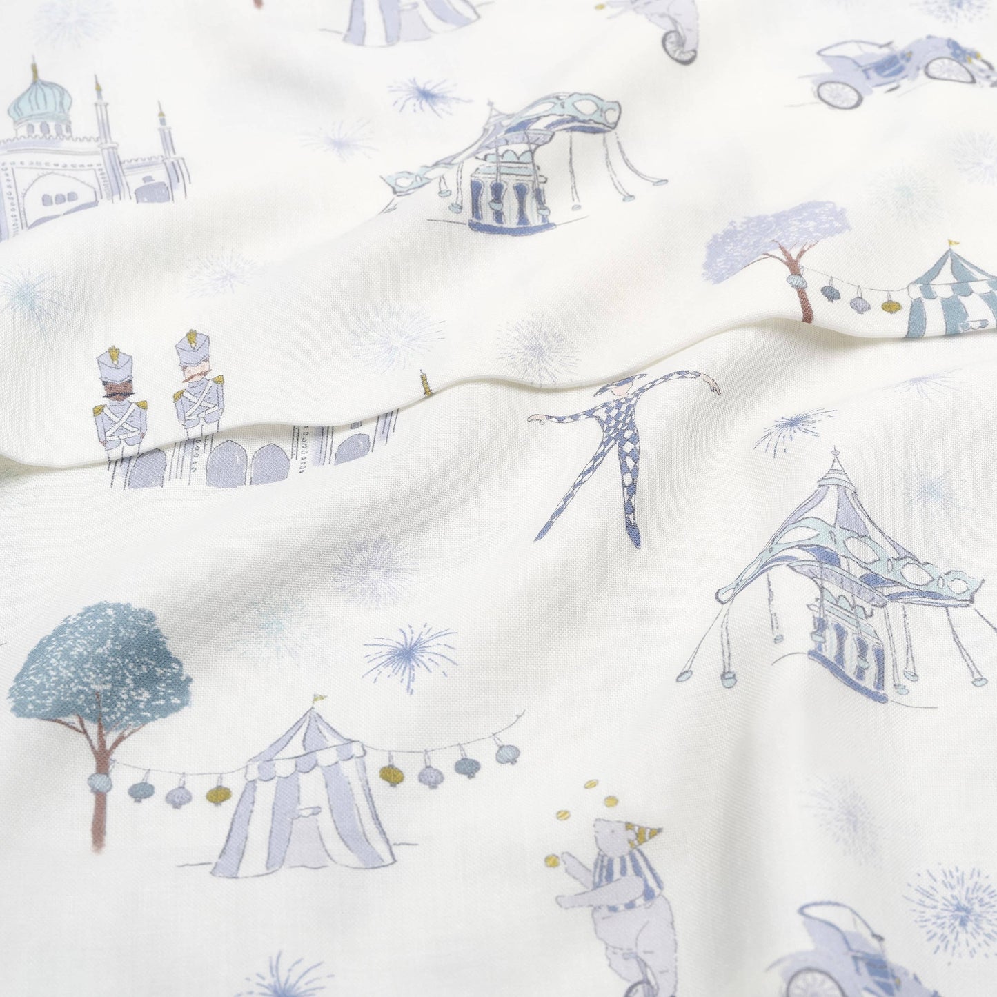 Adventures in Wonderland Swaddle - Aqua