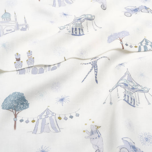 Adventures in Wonderland Swaddle - Aqua