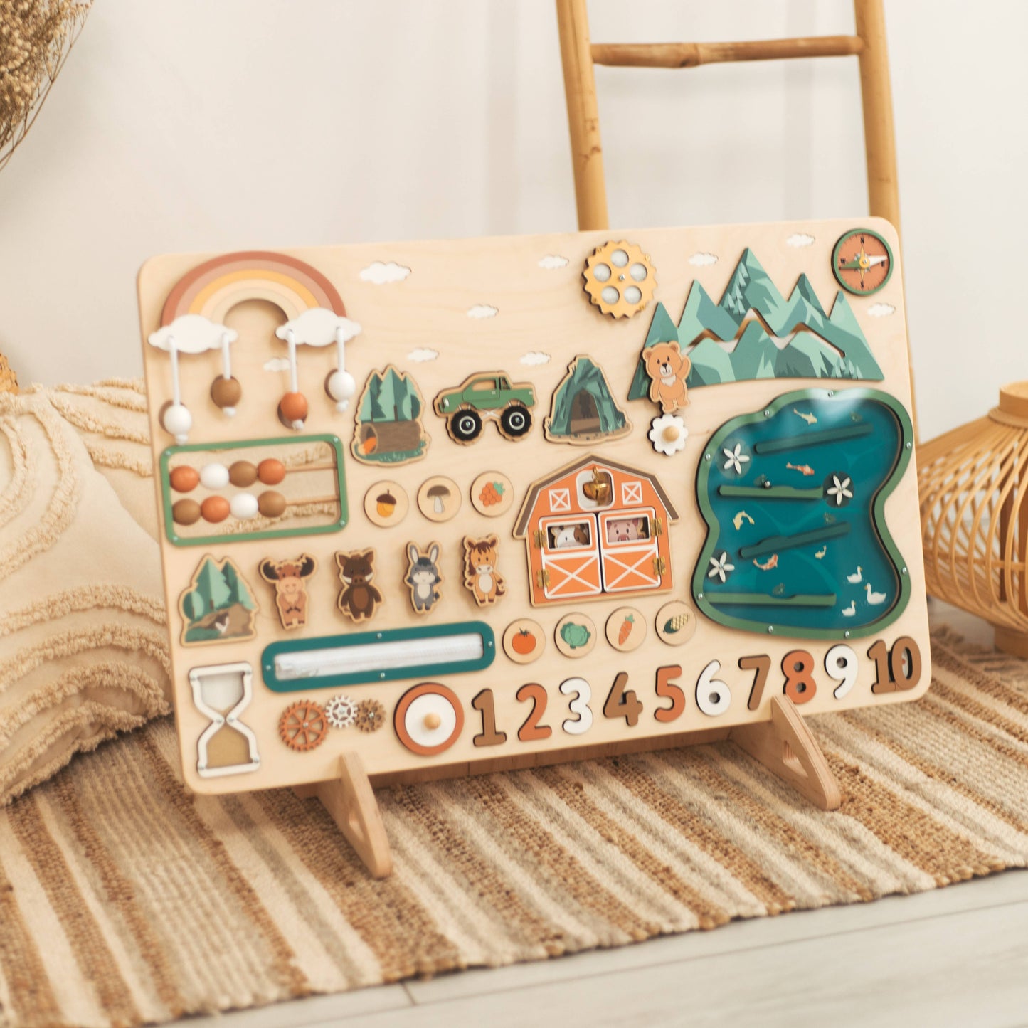 Busy Board XXL: Woodland Farm / Yes