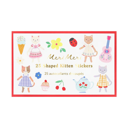 Kitten Club Shaped Stickers