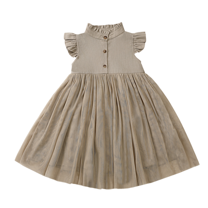 Fleurance Dress | Taupe | Taupe