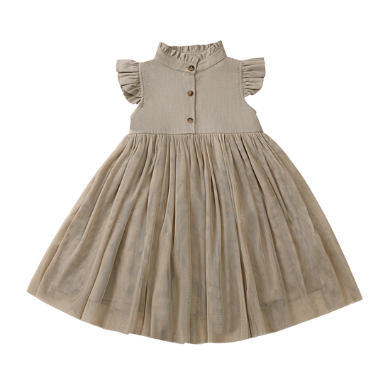 Fleurance Dress | Taupe | Taupe