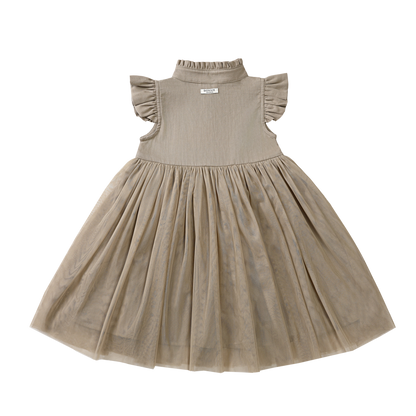 Fleurance Dress | Taupe | Taupe