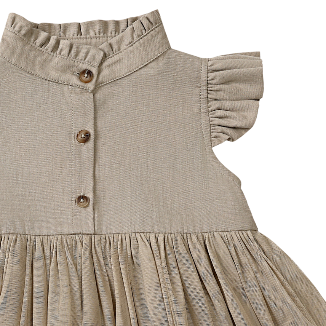Fleurance Dress | Taupe | Taupe