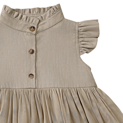 Fleurance Dress | Taupe | Taupe