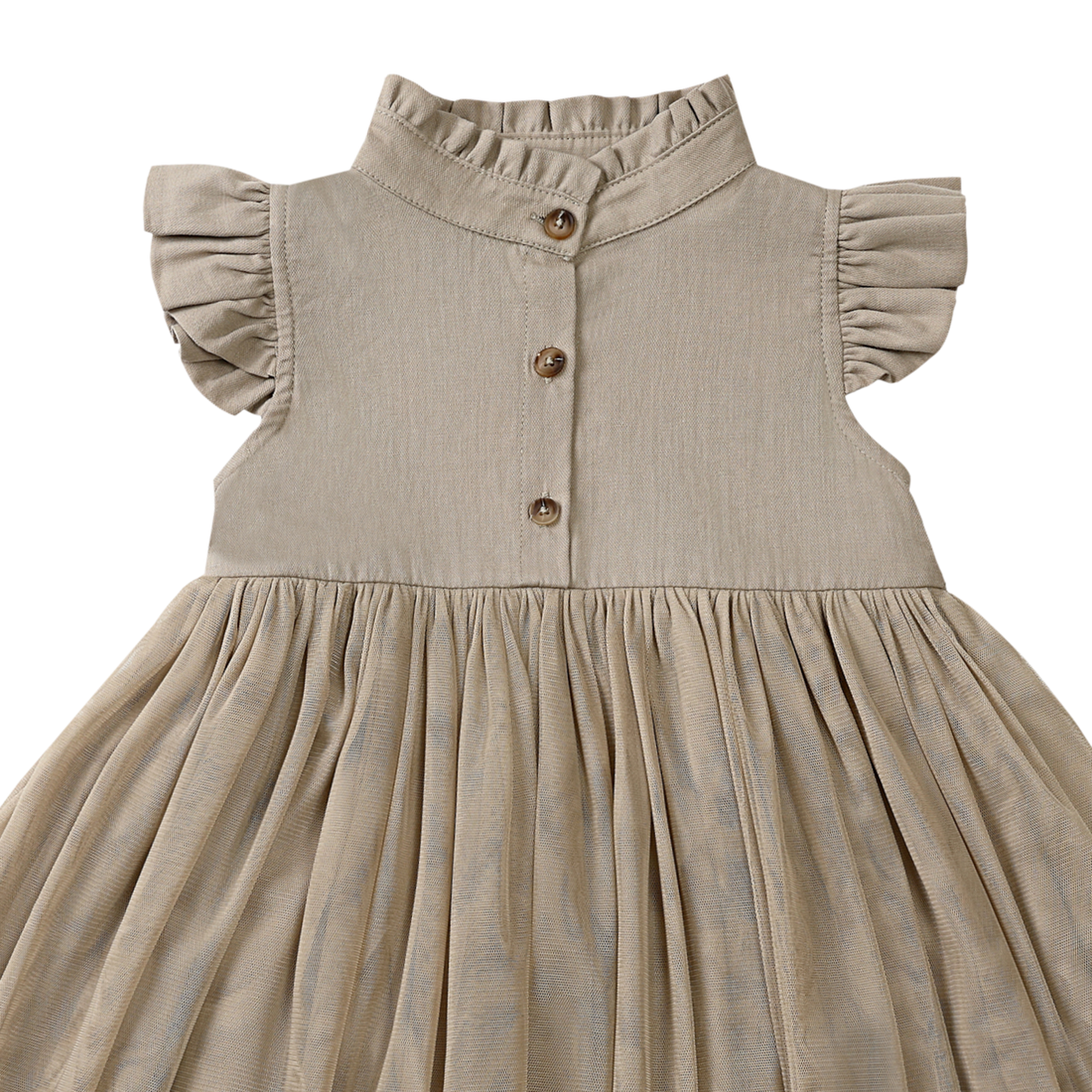 Fleurance Dress | Taupe | Taupe