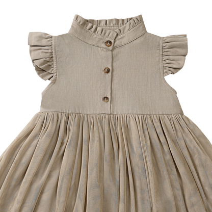 Fleurance Dress | Taupe | Taupe