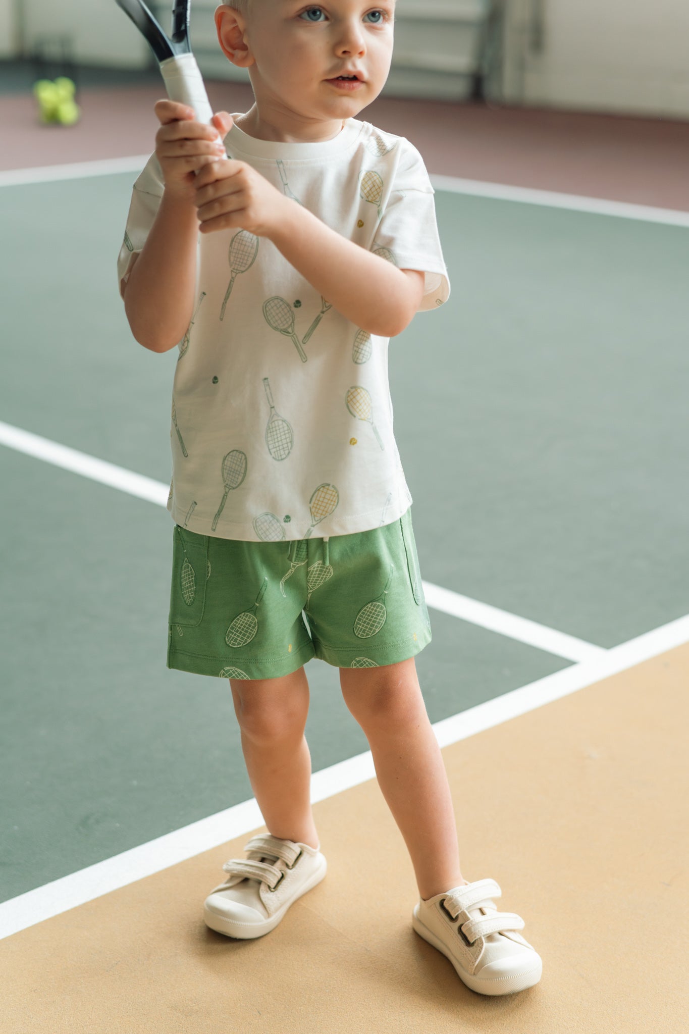 Tennis Toddler Short - Doubles Green
