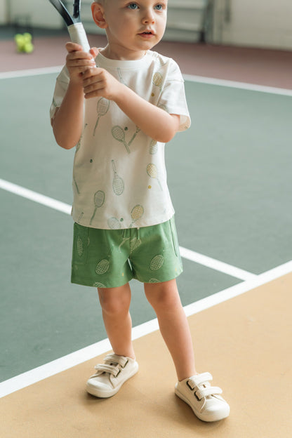 Tennis Toddler Short - Doubles Green