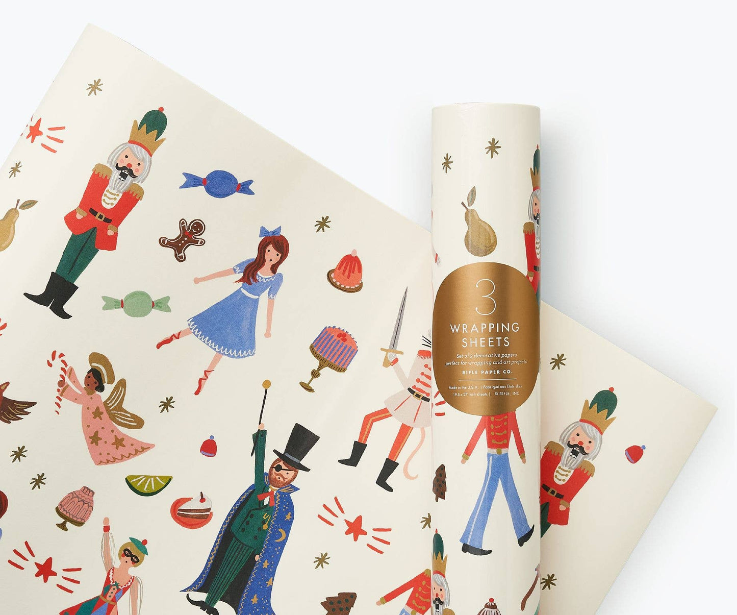 Roll of 3 Nutcracker Wrapping Sheets