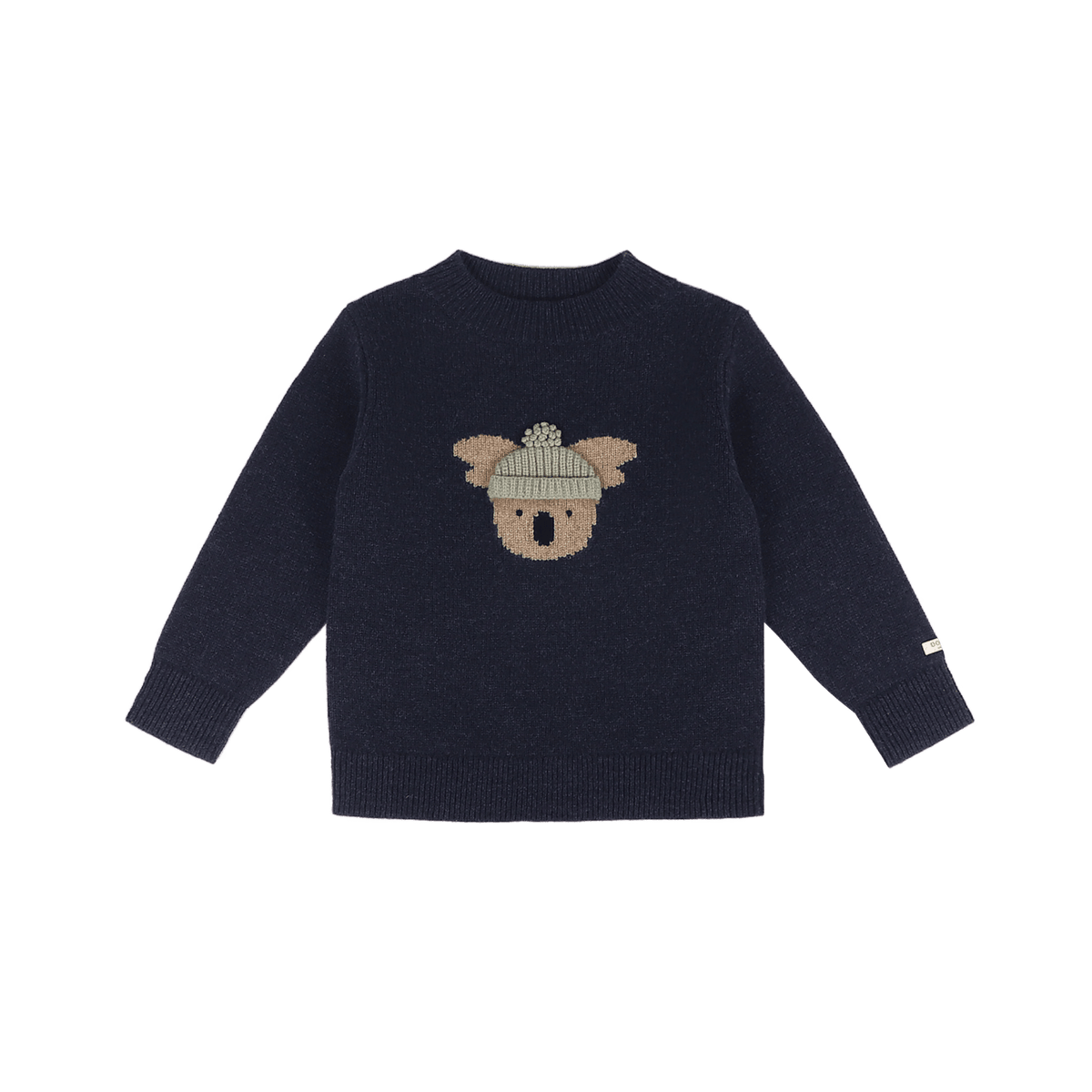 Denn Merino Wool Sweater | Koala | Blue Marine Melange - Blue Marine Melange