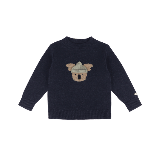 Sibbe Merino Wool Sweater | Bear | Sesame - Sesame