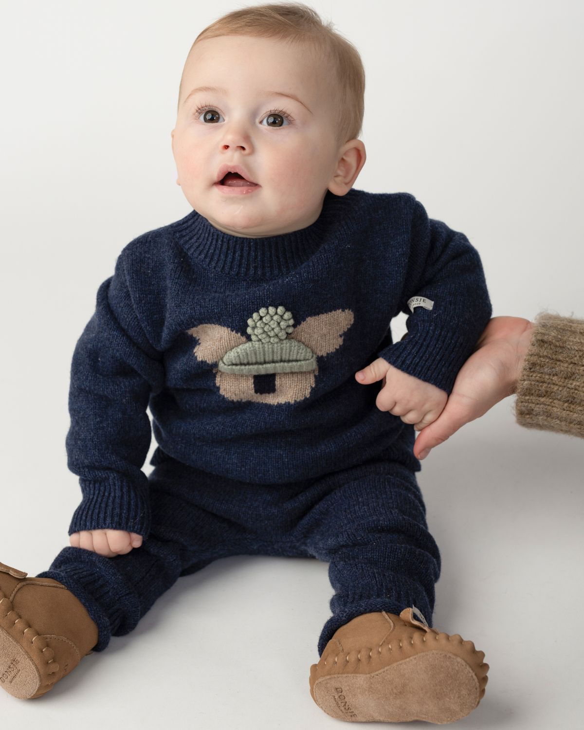 Denn Merino Wool Sweater | Koala | Blue Marine Melange - Blue Marine Melange