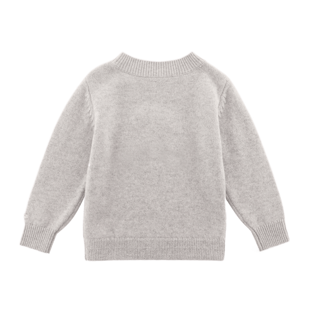 Denn Merino Wool Sweater | Lammy | Soft Grey Melange - Soft Grey Melange