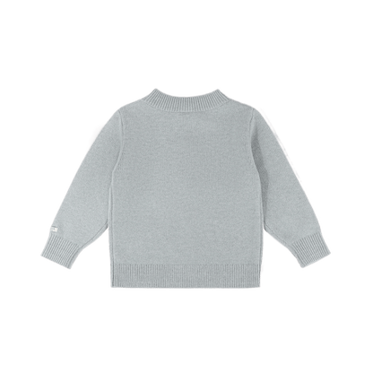 Denn Merino Wool Sweater | Polar Bear | Cloud Blue Melange - Cloud Blue Melange