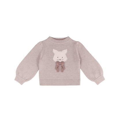 Denna Merino Wool Sweater | Cat | Ash Rose Melange - Ash Rose Melange