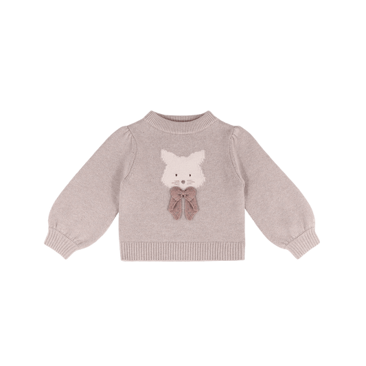 Denna Merino Wool Sweater | Cat | Ash Rose Melange - Ash Rose Melange