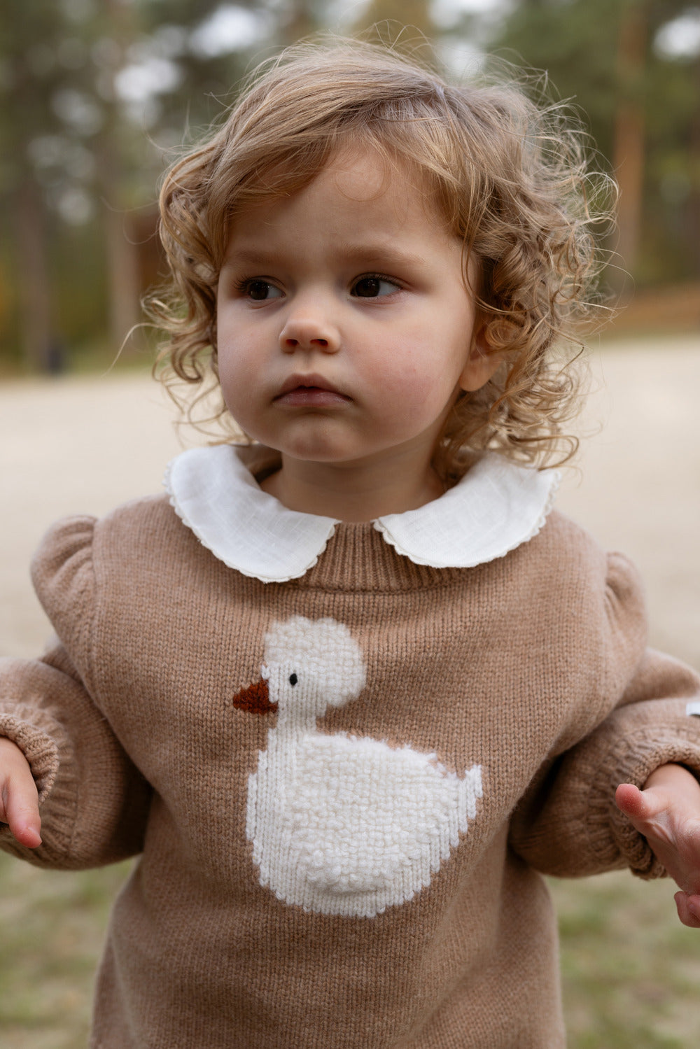 Denna Merino Wool Sweater | Duck | Hazelnut - Hazelnut