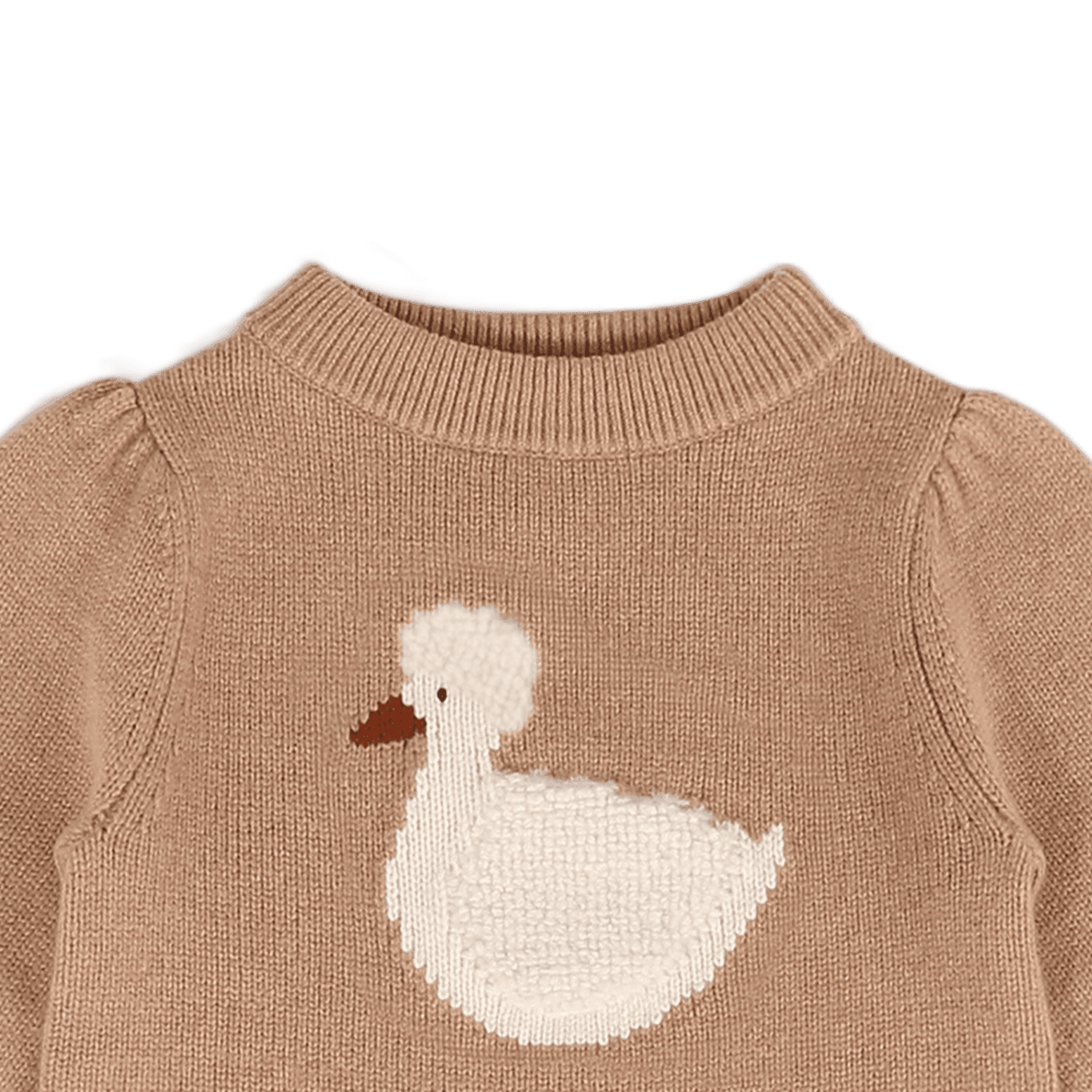 Denna Merino Wool Sweater | Duck | Hazelnut - Hazelnut