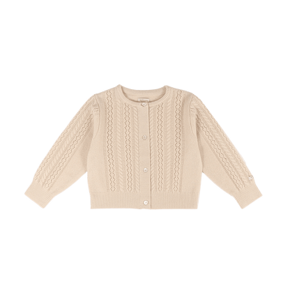 Danik Merino Wool Cardigan | Soft Sand - Soft Sand