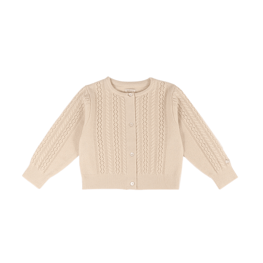Danik Merino Wool Cardigan | Soft Sand - Soft Sand
