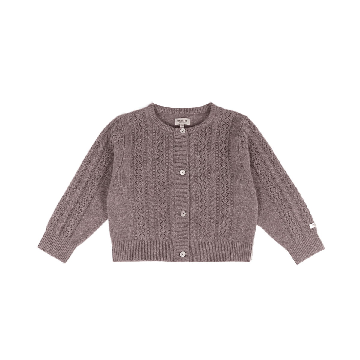 Danik Merino Wool Cardigan | Dark Taupe Melange - Dark Taupe Melange