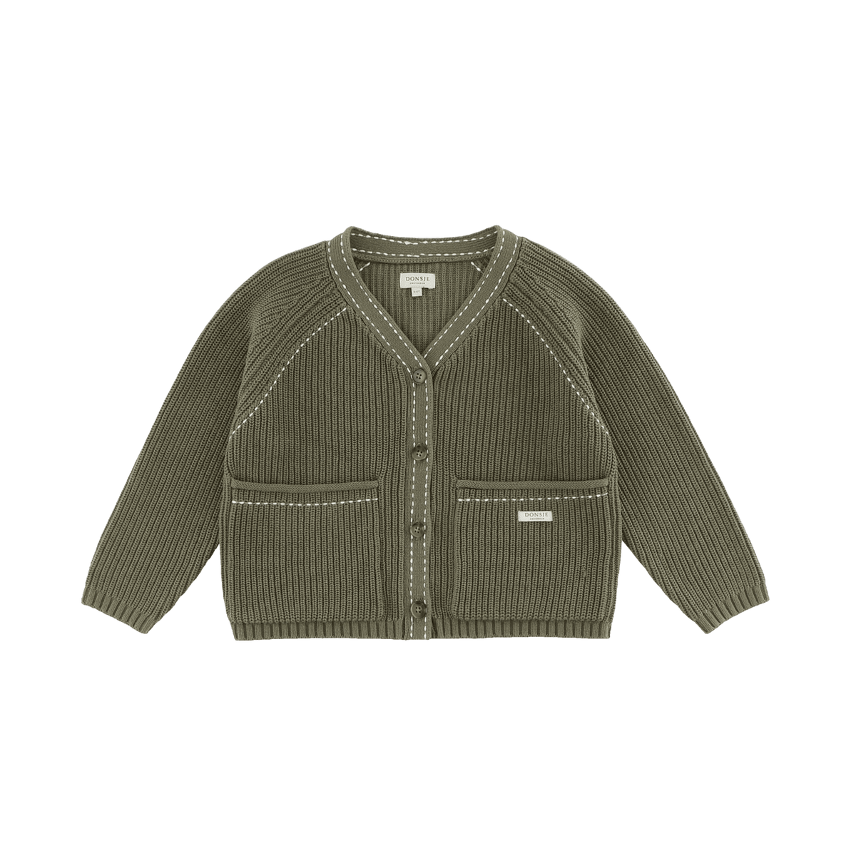 Khalan Cardigan | Stone Green - Stone Green