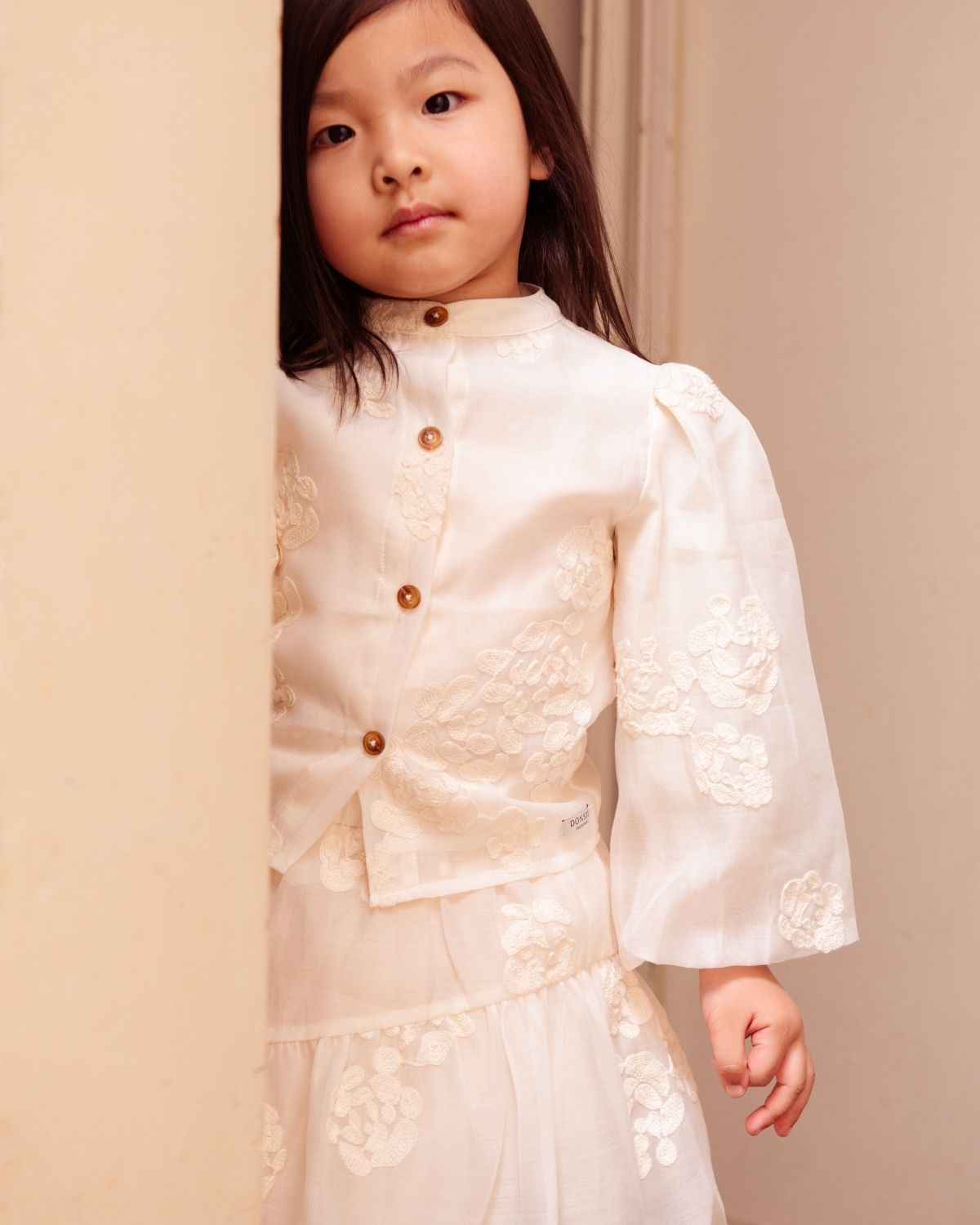 Opali Blouse | Warm White Blossom - Warm White Blossom