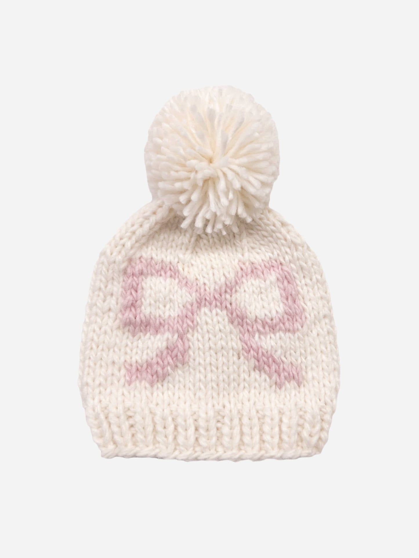 Bow Hat Pink Baby Kid Girl Beanie Fall Winter Accessories: S; 6-24M