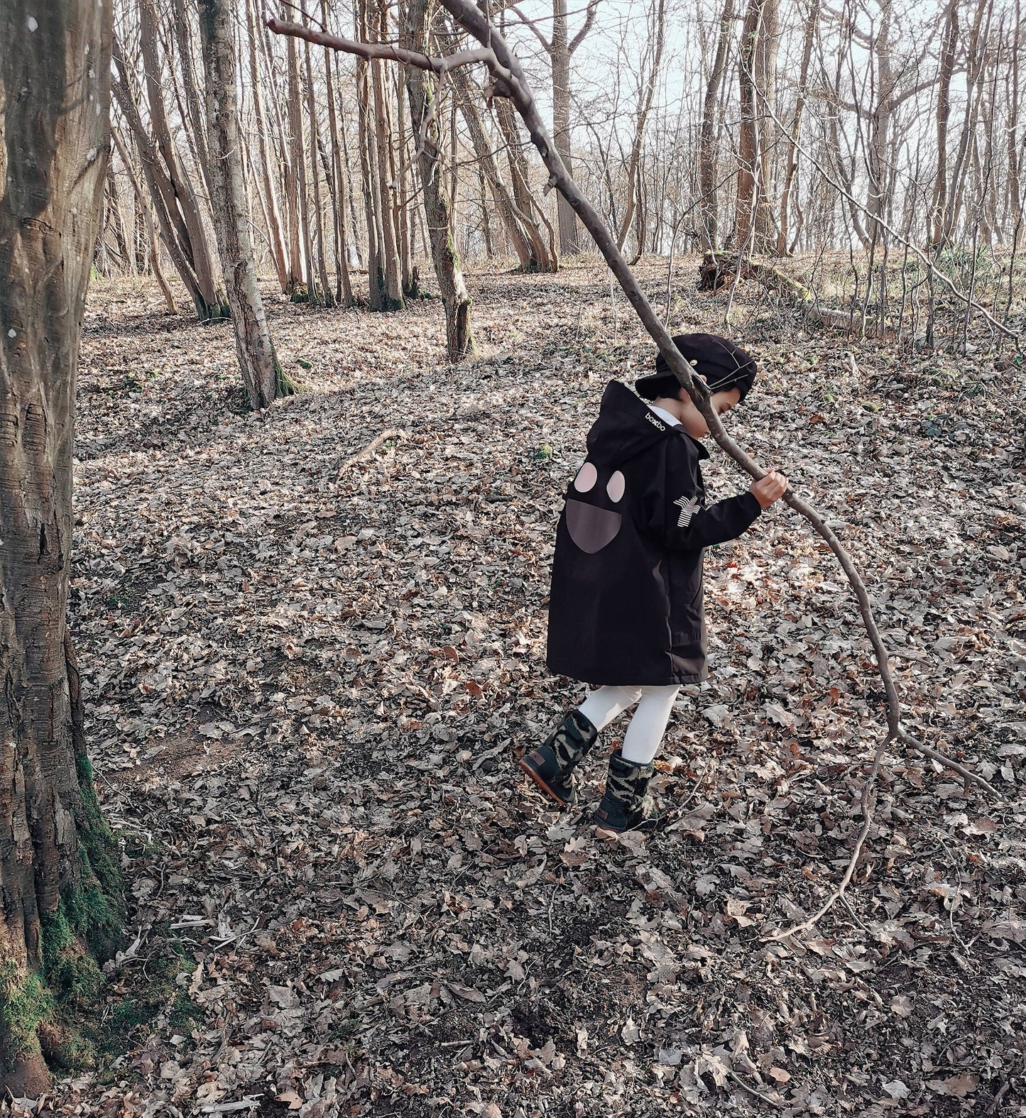 WISTITI Windbreaker Rain Jacket - Black: 7-8y (128cm)