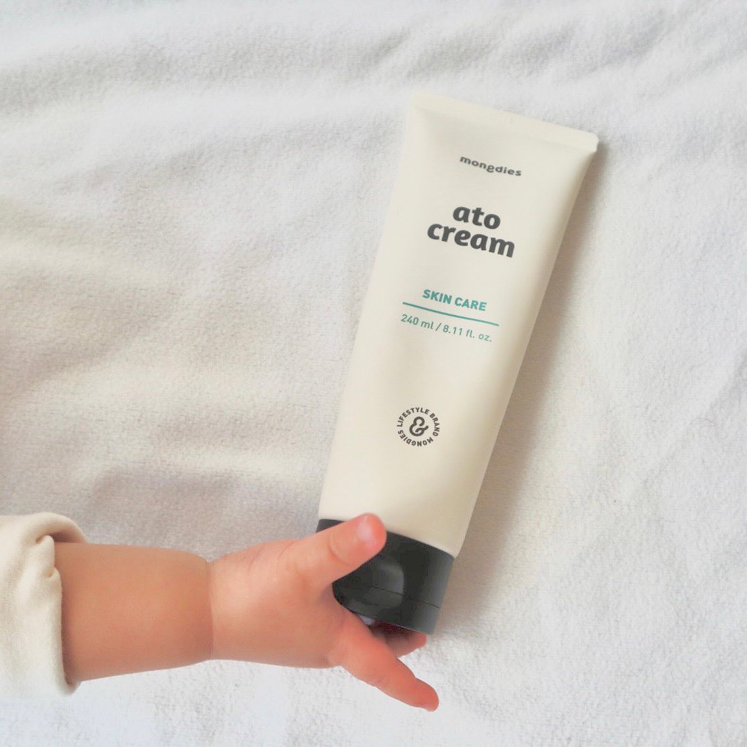 Mongdies Baby Ato Cream 240ml | 200-Hour Moisture Lock | 6 Ceramides | For Delicate Newborn Skin