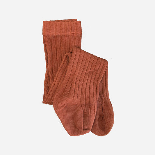 Tights, Cinnamon | Girls Cotton Tights | Kids Clothing: Small 12-24 m