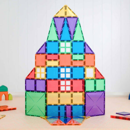CONNETIX Magnetic Tiles Rainbow Creative Pack, 102 Pieces