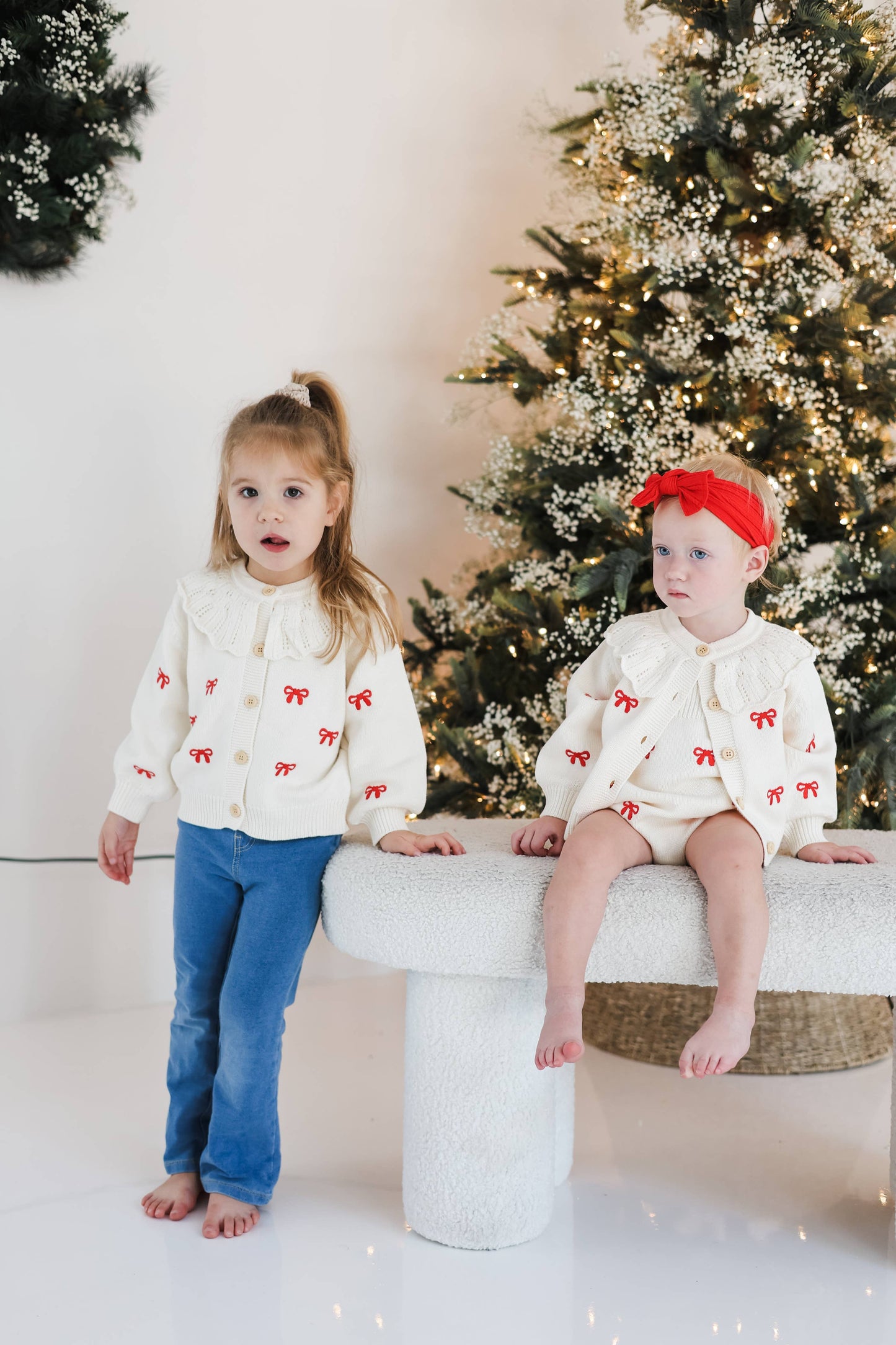 Red Bow Cardigan: 18-24 m