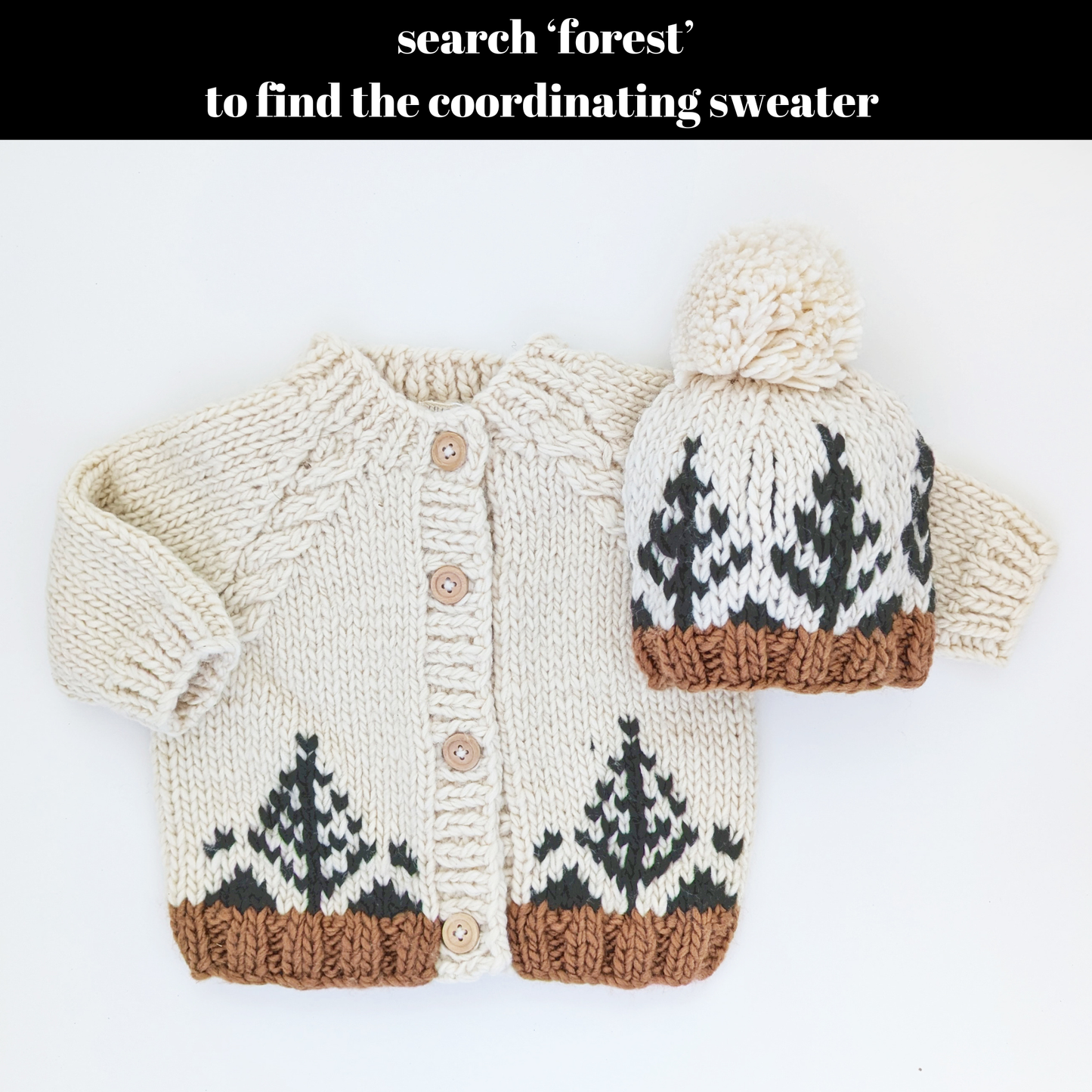 Forest Knit Beanie Hat Baby & Kids: M (6-24 months)