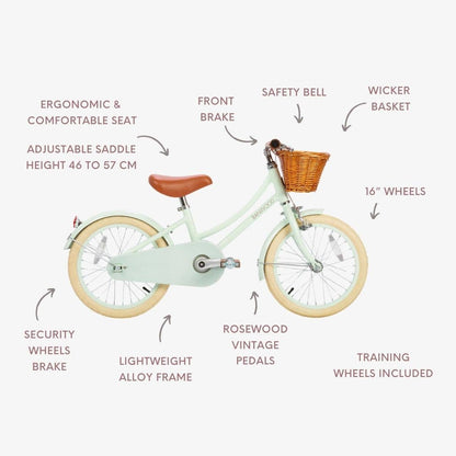 BANWOOD CLASSIC BIKE 16" VINTAGE - MINT