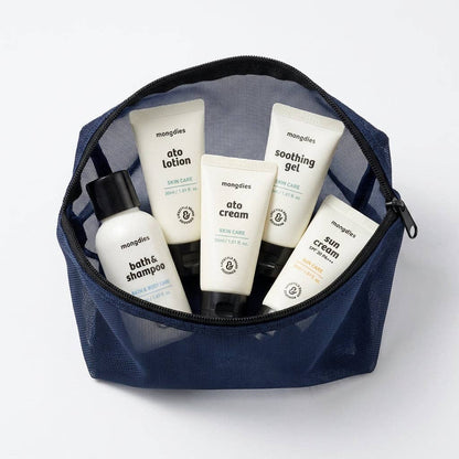 Mongdies Travel Kit 170ml | Mini Baby Skincare Set for On-the-Go | EWG Green