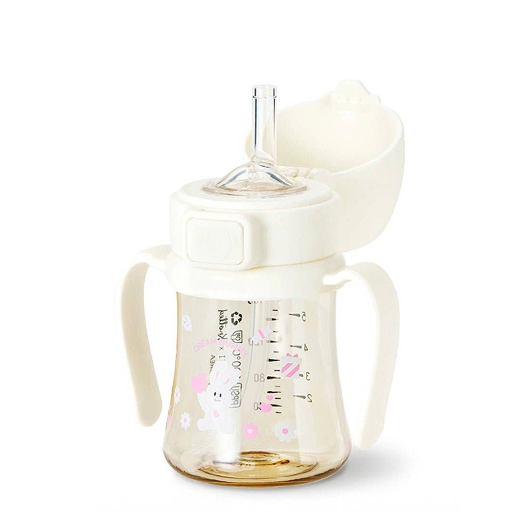 Grosmimi PPSU Straw Cup with Flip Top - 6oz (200ml)
