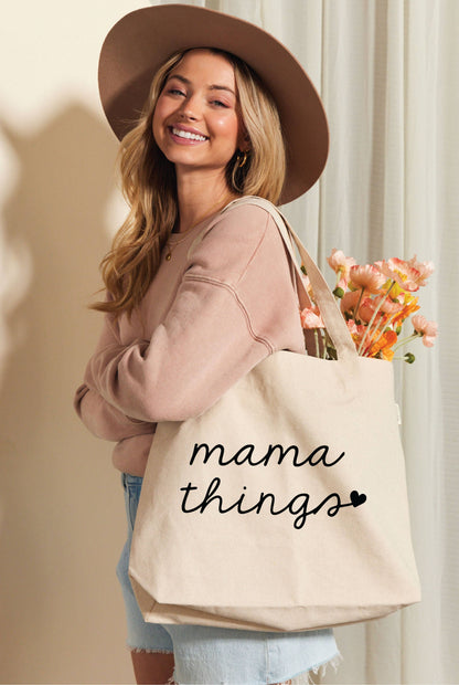 MAMA THINGS Canvas Tote Bag