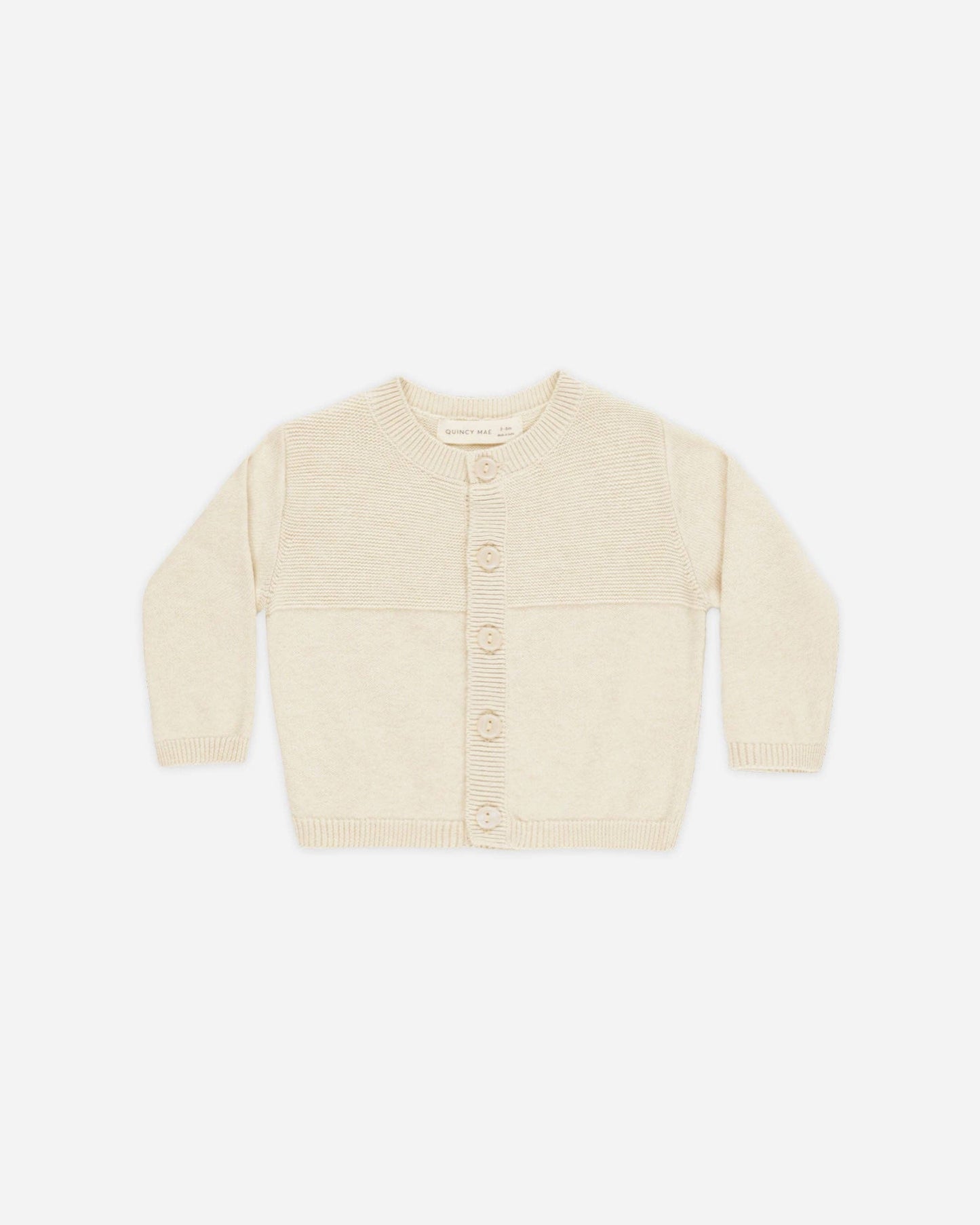 Knit Cardigan - Heathered Natural