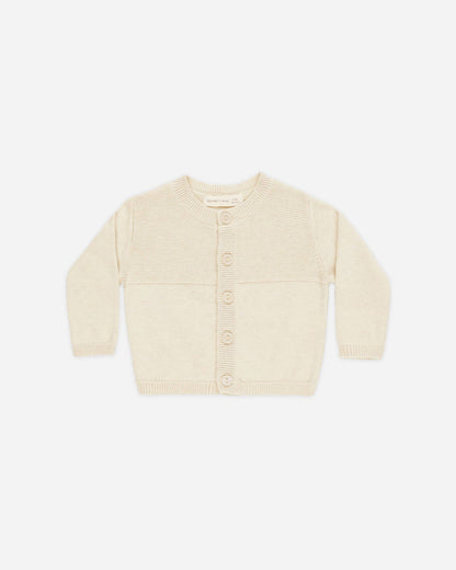 Knit Cardigan - Heathered Natural